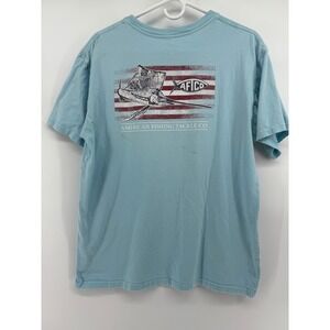 AFTCO American Fishing‎ Tackle Co Sailfish Graphic T Shirt Men's Large See Pics